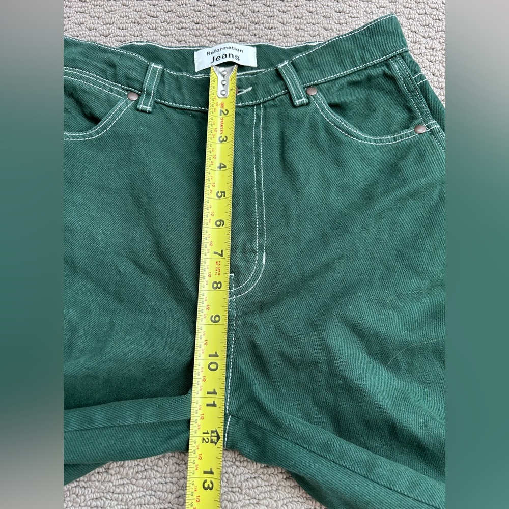 Reformation Cowboy High Rise Straight Jeans Organic Cotton
Emerald Green
Size 26 - Picture 10 of 12